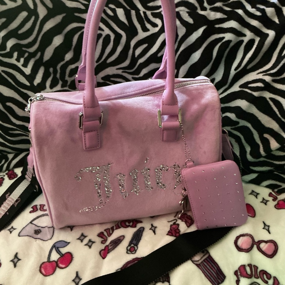 Juicy Couture Purple Crossbody Bag with Structured Design